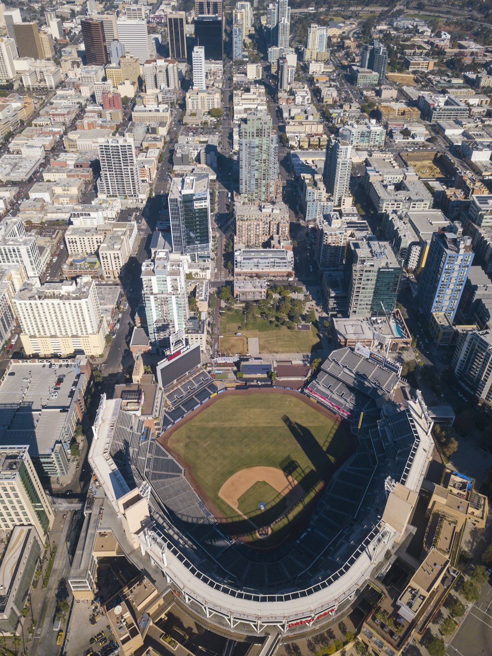 aerial view of city buildings during daytime