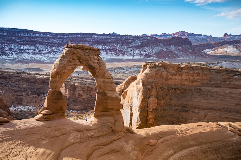 brown rock formation under blue sky during daytime