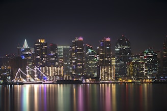 San Diego California night skyline
