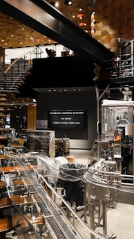 clear glass container on table