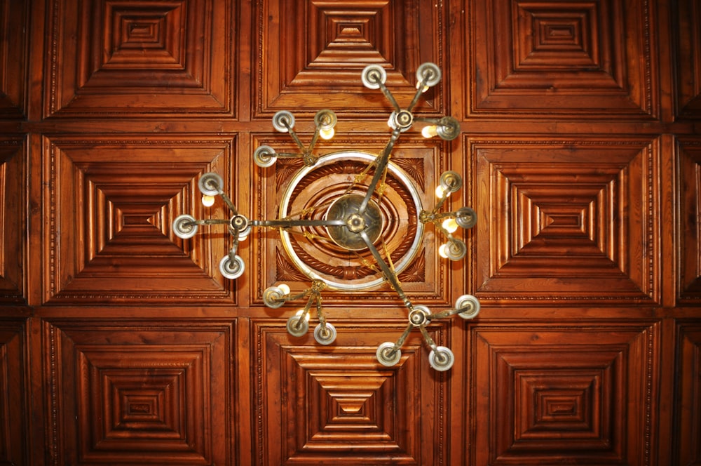 brown wooden door with brass door knob