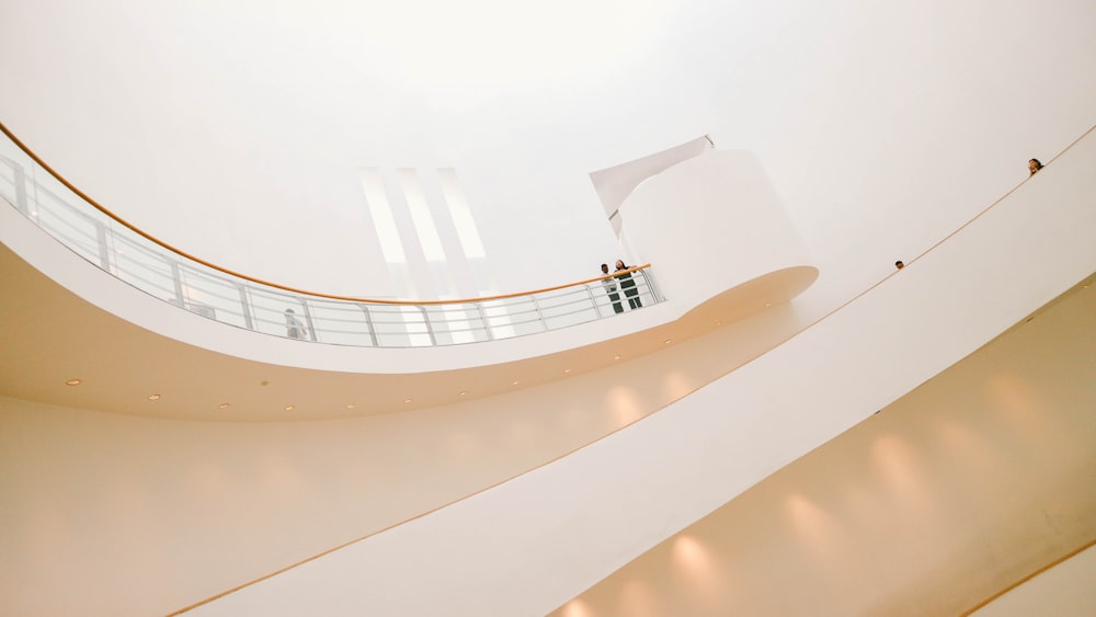 white concrete building with glass windows