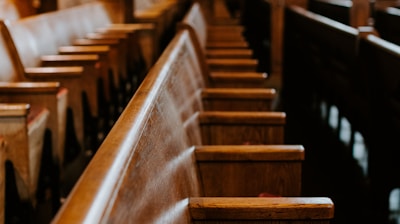 brown wooden chairs inside room