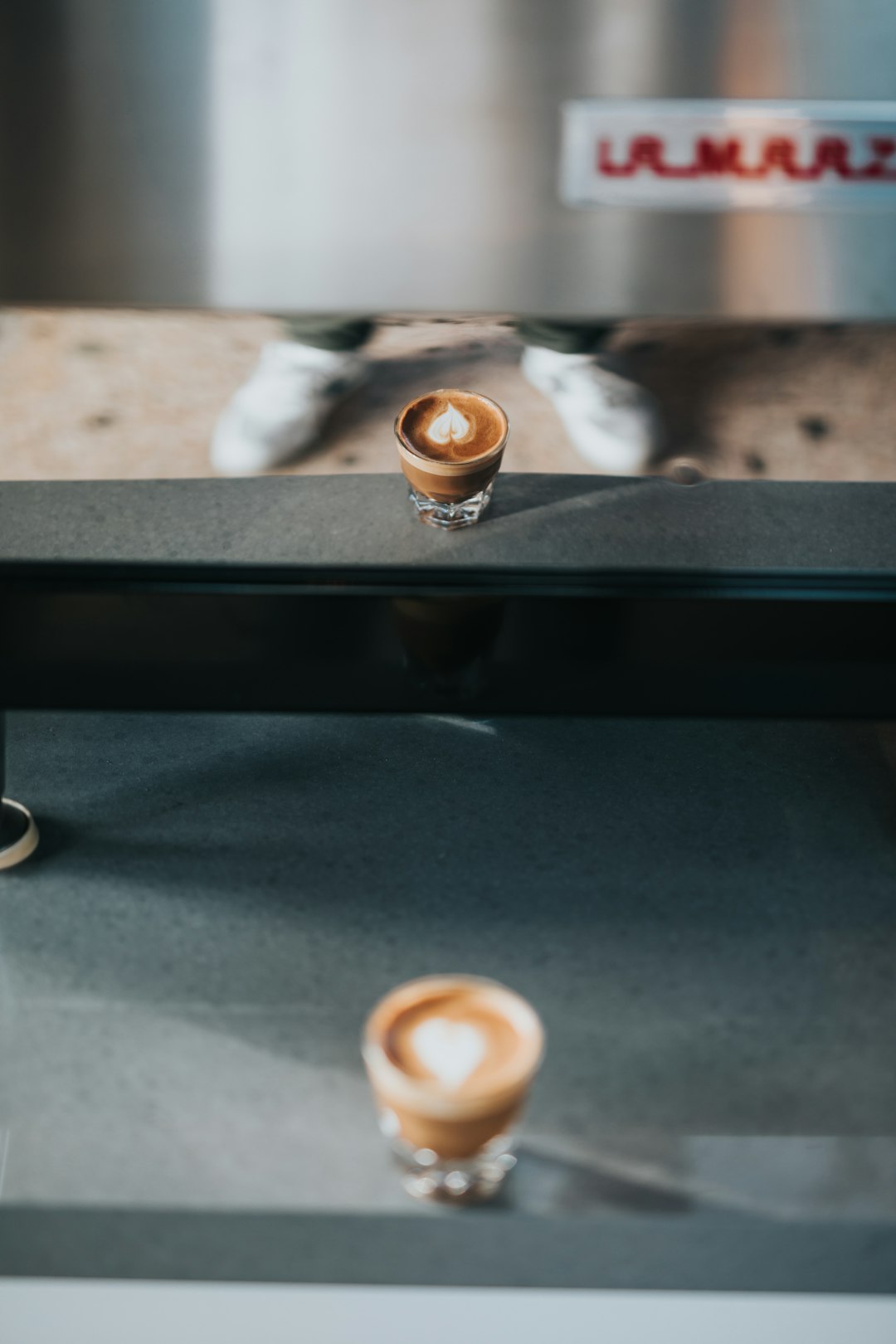 brown and white donut on black table