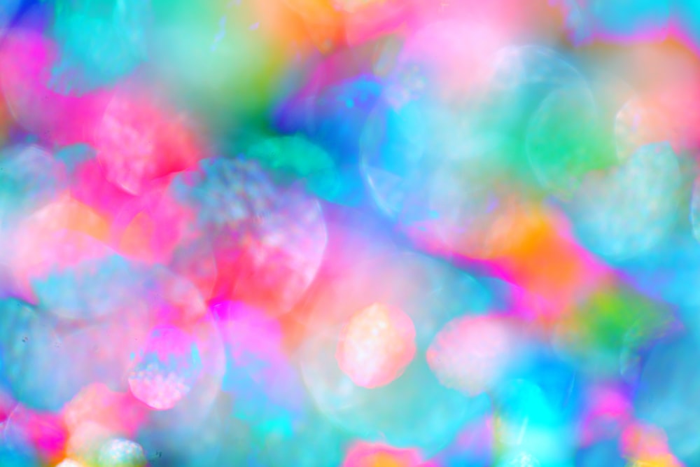 pink and green bokeh lights