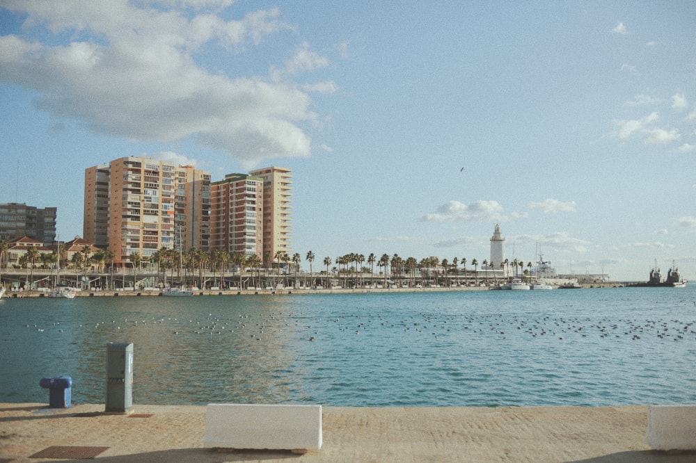 city skyline across body of water during daytime