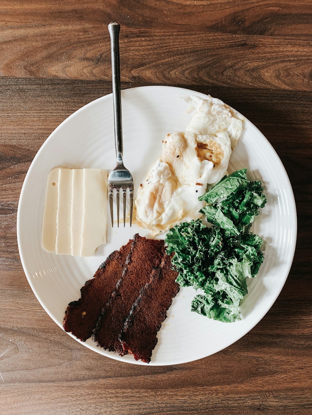 cooked food on white ceramic plate