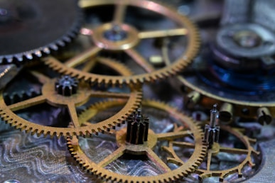 gold and silver round accessory