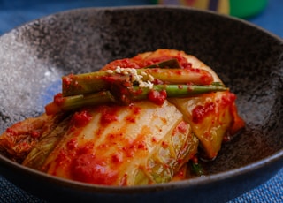 cooked food on stainless steel bowl