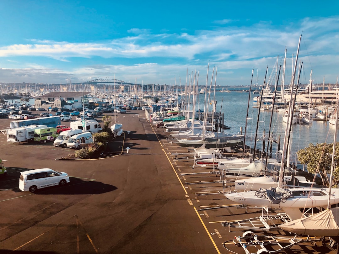 travelers stories about Dock in Saint Marys Bay, New Zealand