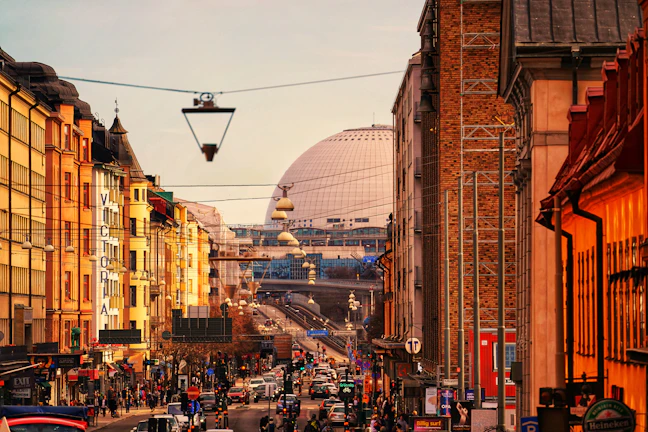 A lively street scene featuring local shops and pedestrians exploring downtown Victoria.