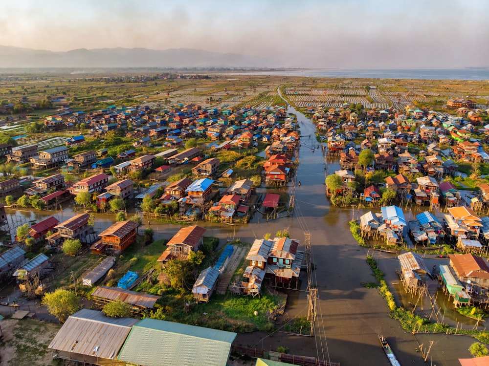 aerial view of city during daytime