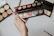 Close-up of a hand holding a vibrant makeup palette with brushes.