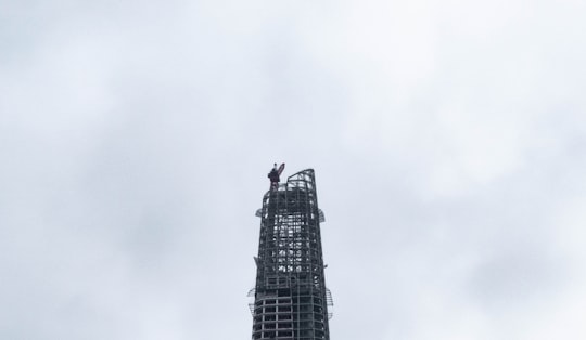 black high rise building under white sky in Shenzhen China