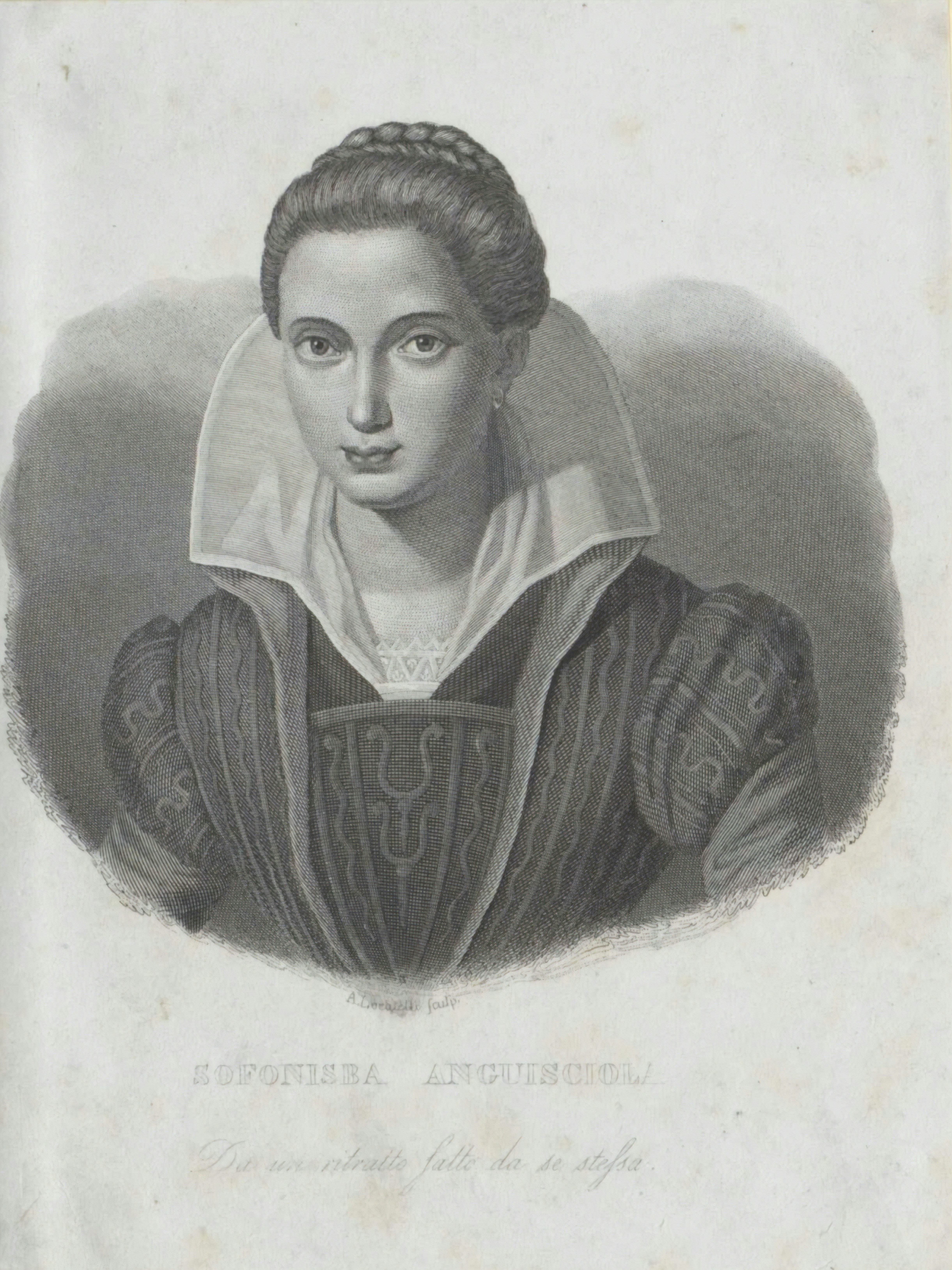 Title:Self-portrait. Creator: Sofonisba Anguissola. Institution: Österreichische Nationalbibliothek - Austrian National Library. Provider: The European Library. Providing Country: Austria. Public Domain. Suggested reading: https://www.europeana.eu/portal/en/exhibitions/pioneers/sofonisba-anguissola#ve-element-anchor-intro_15078