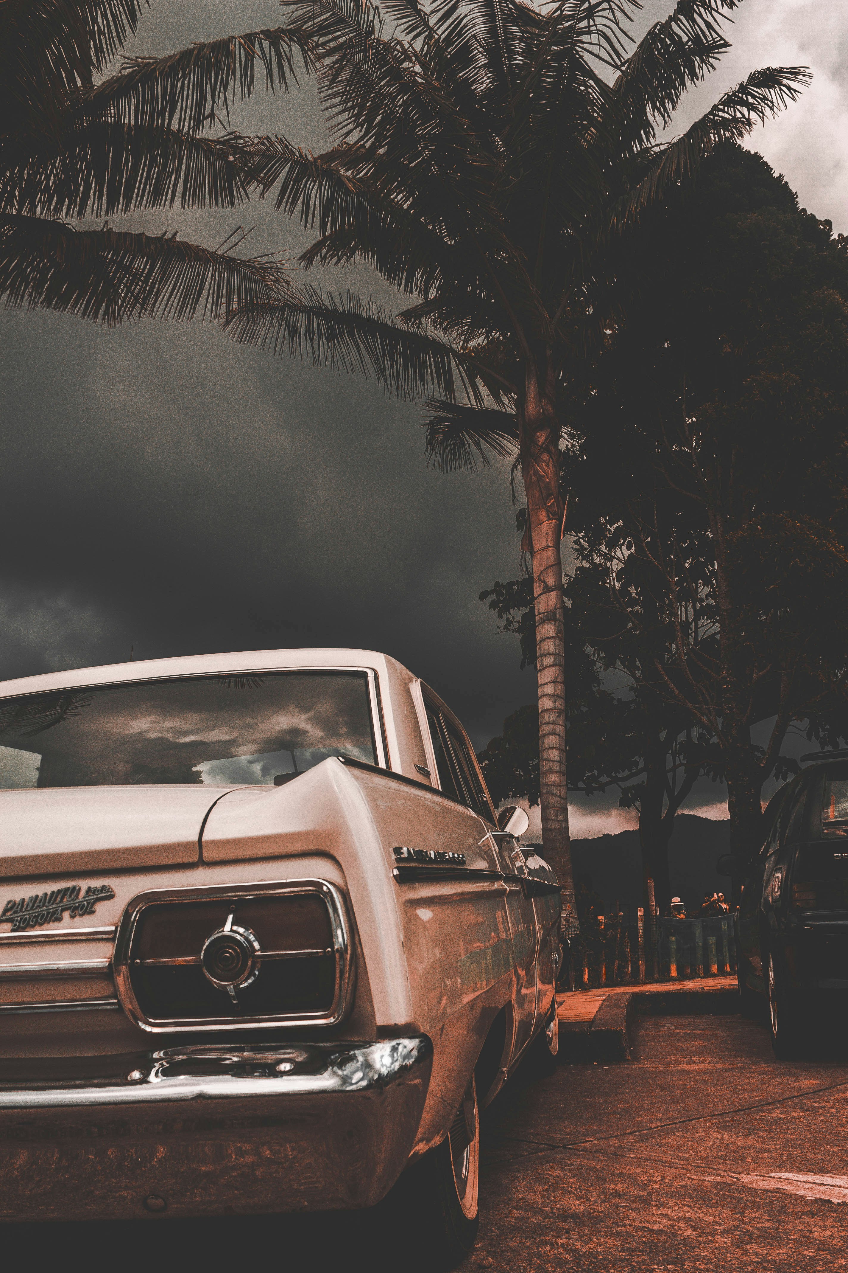 white mercedes benz car on road during night time