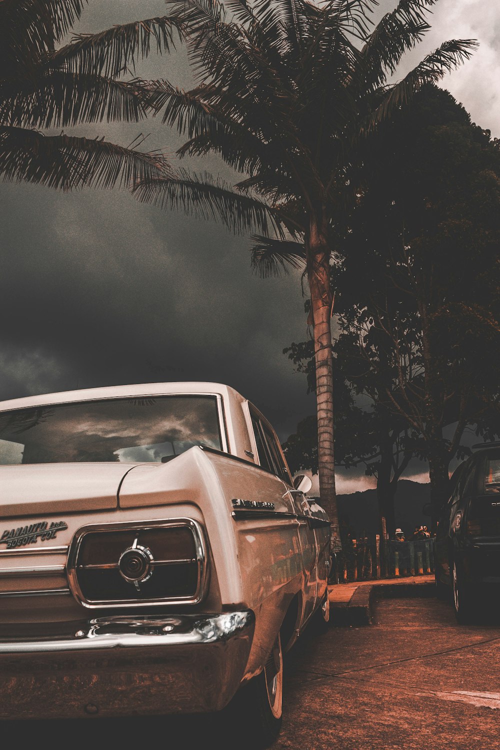 white mercedes benz car on road during night time