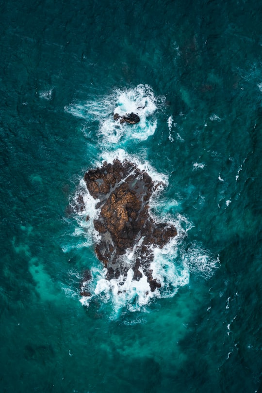 aerial view of ocean waves in Puerto Princesa Philippines