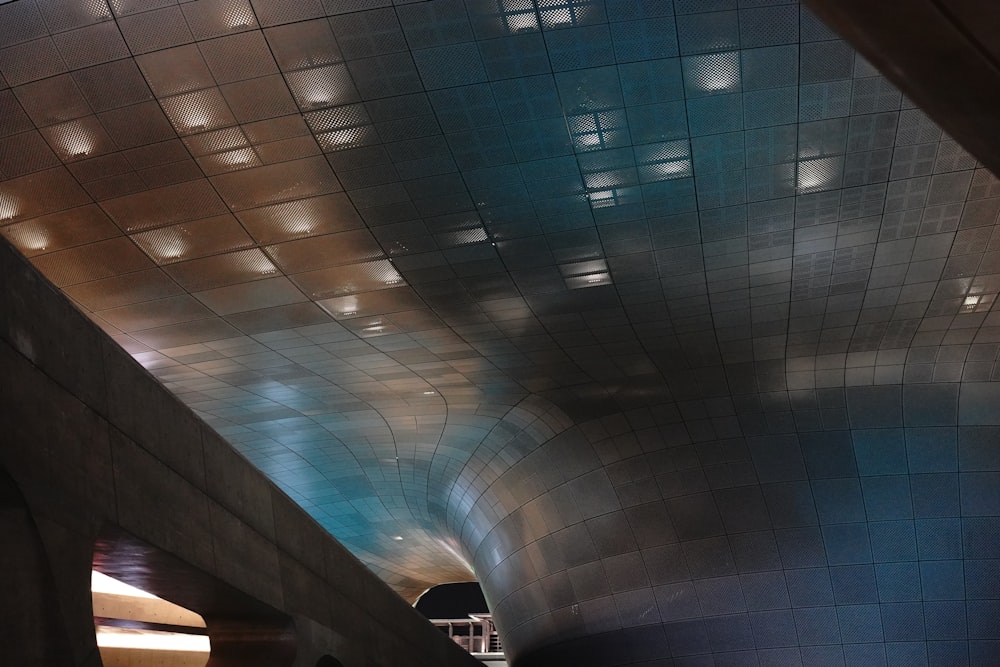 white and black ceiling tiles