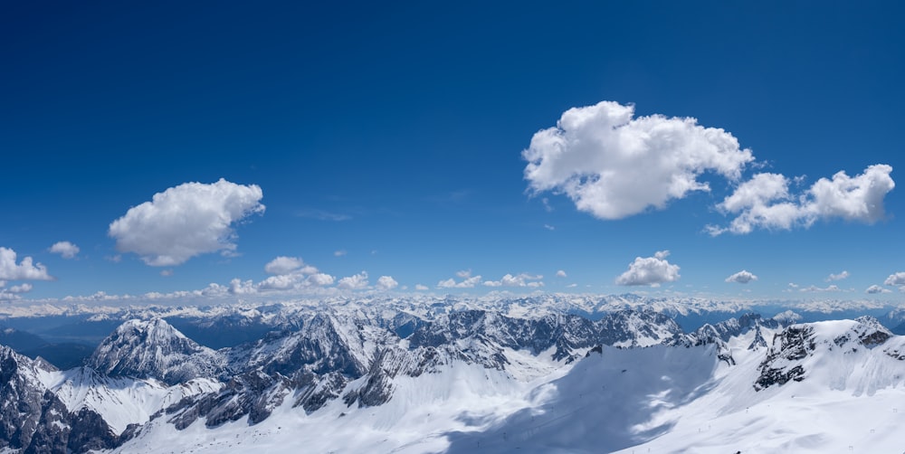 snow covered mountain under blue sky during daytime