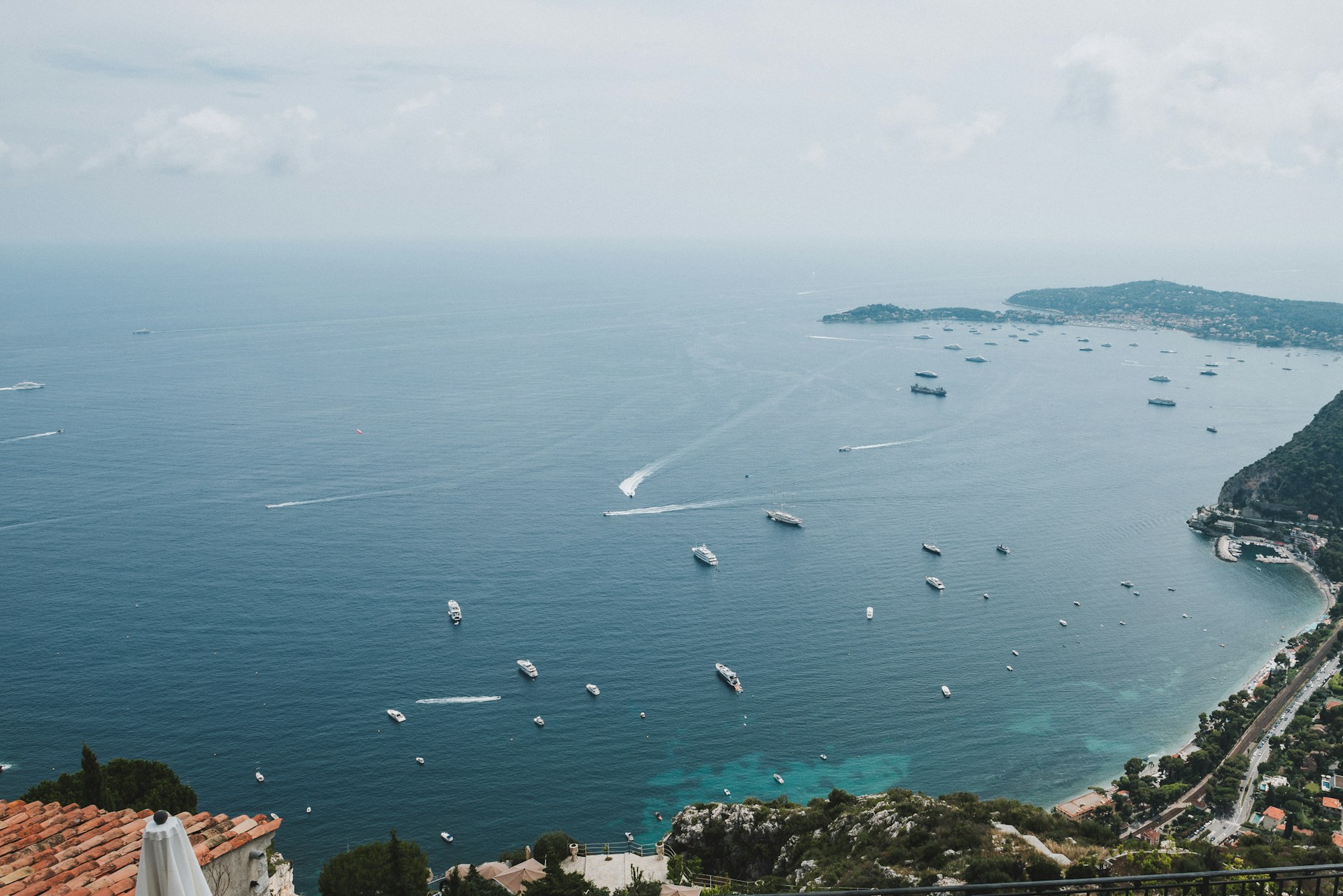 birds eye view of body of water