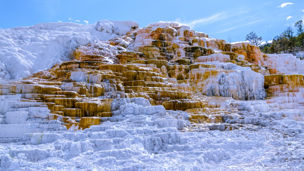 white and brown rock formation under blue sky during daytime