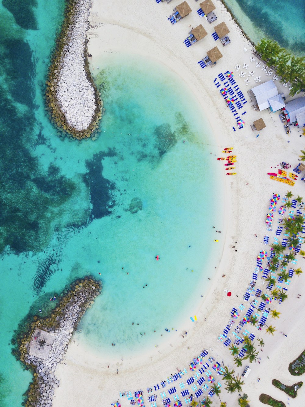 veduta aerea della spiaggia durante il giorno