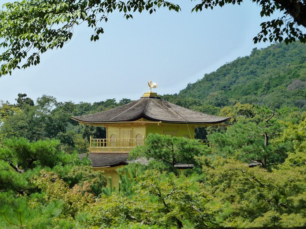 brown wooden house on green mountain during daytime