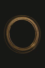 A serene, minimalistic brushstroke of a dervish dancing within a soft golden circle, evoking calm and presence.