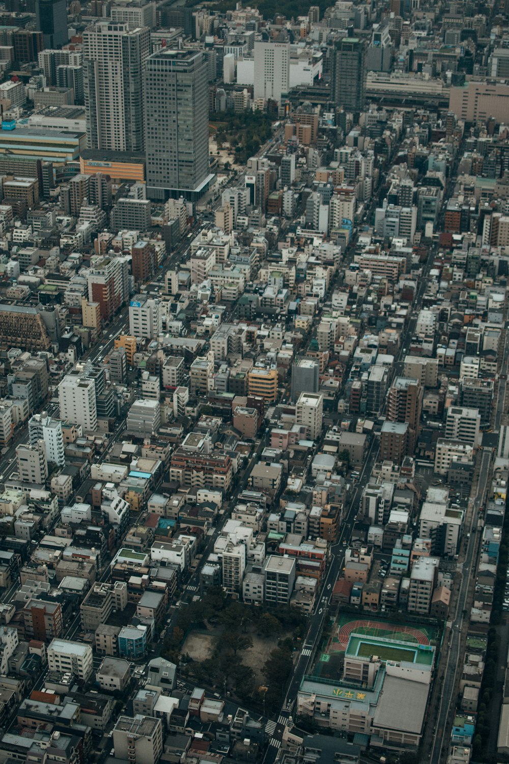 aerial view of city buildings during daytime