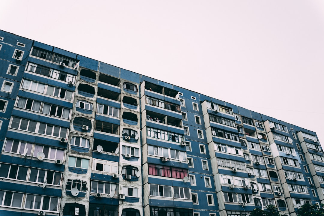 white and black concrete building