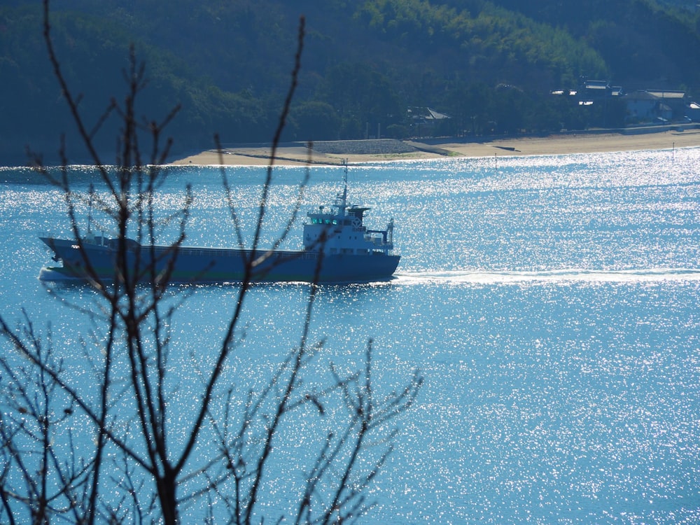 weißes und schwarzes Boot tagsüber auf See