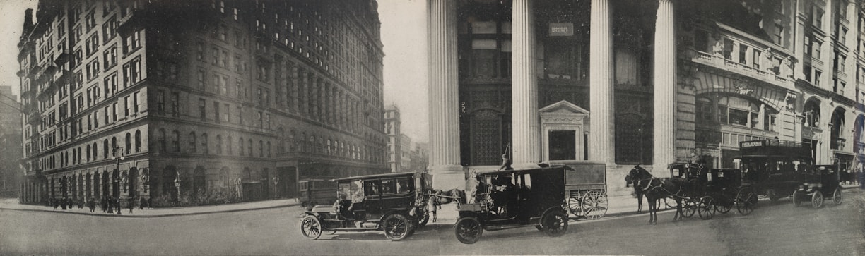 A vintage street scene from 1901, capturing the essence of a bygone era.