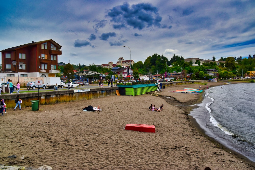 people on beach during daytime