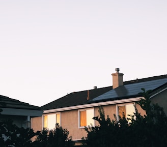 brown and white concrete house