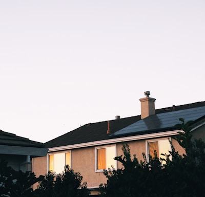 brown and white concrete house