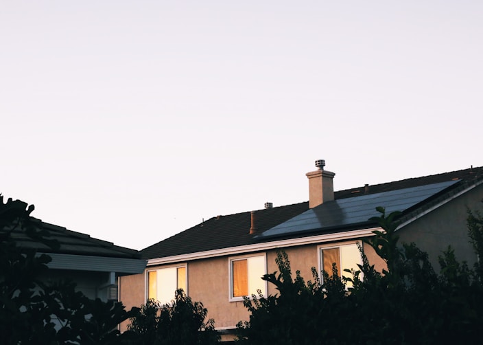 brown and white concrete house