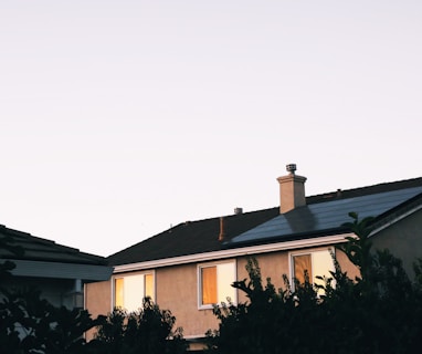 brown and white concrete house