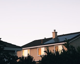 brown and white concrete house