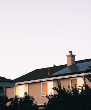 brown and white concrete house