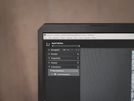 Screenshot highlighting photofart’s easy-to-navigate layer management panel.