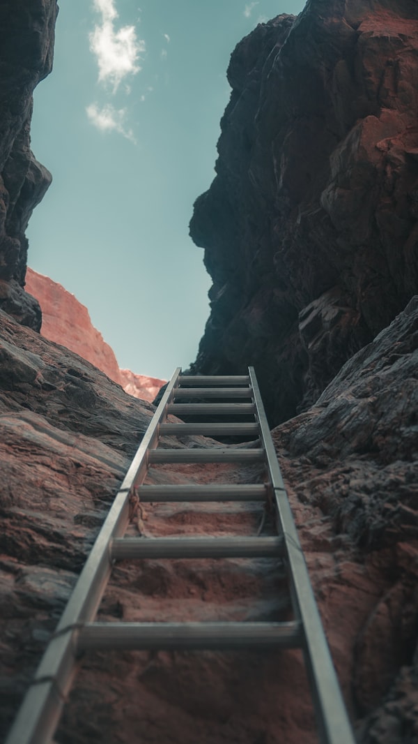 Ladder en buitengevel