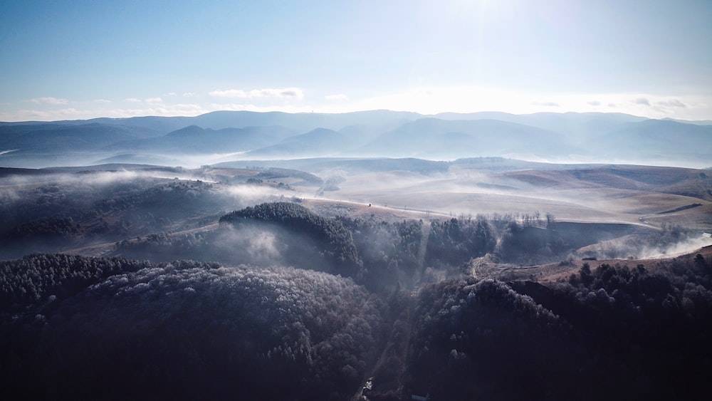 aerial view of mountains during daytime