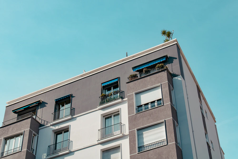 An apartment building exterior
