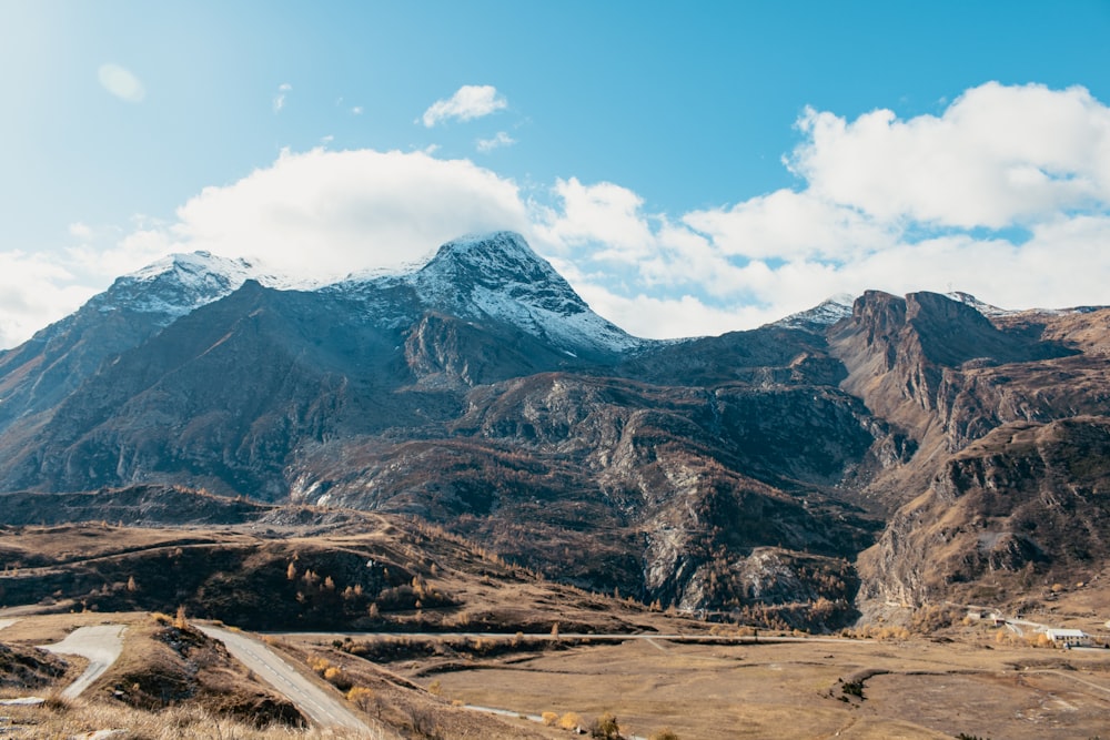 brown and gray mountain under blue sky during daytime