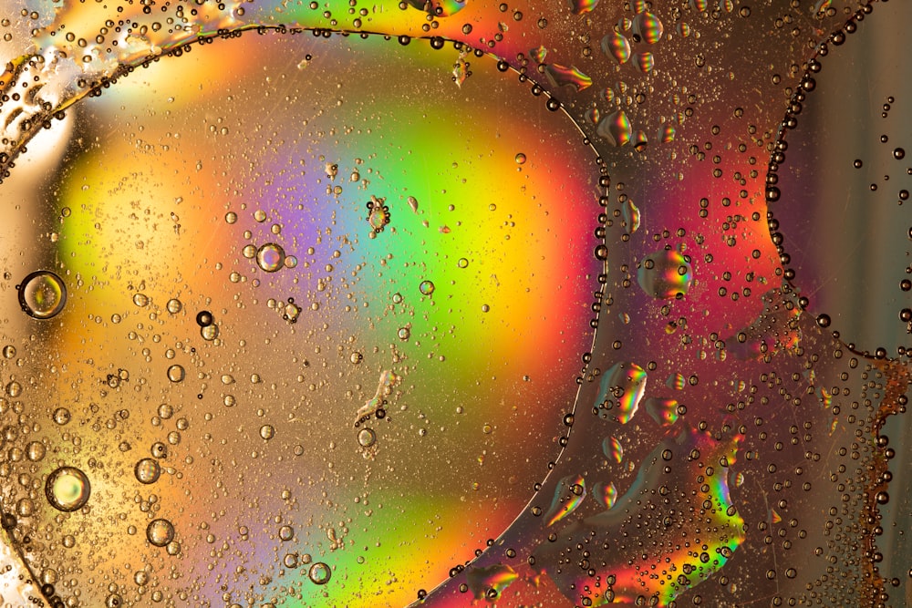 water droplets on glass panel