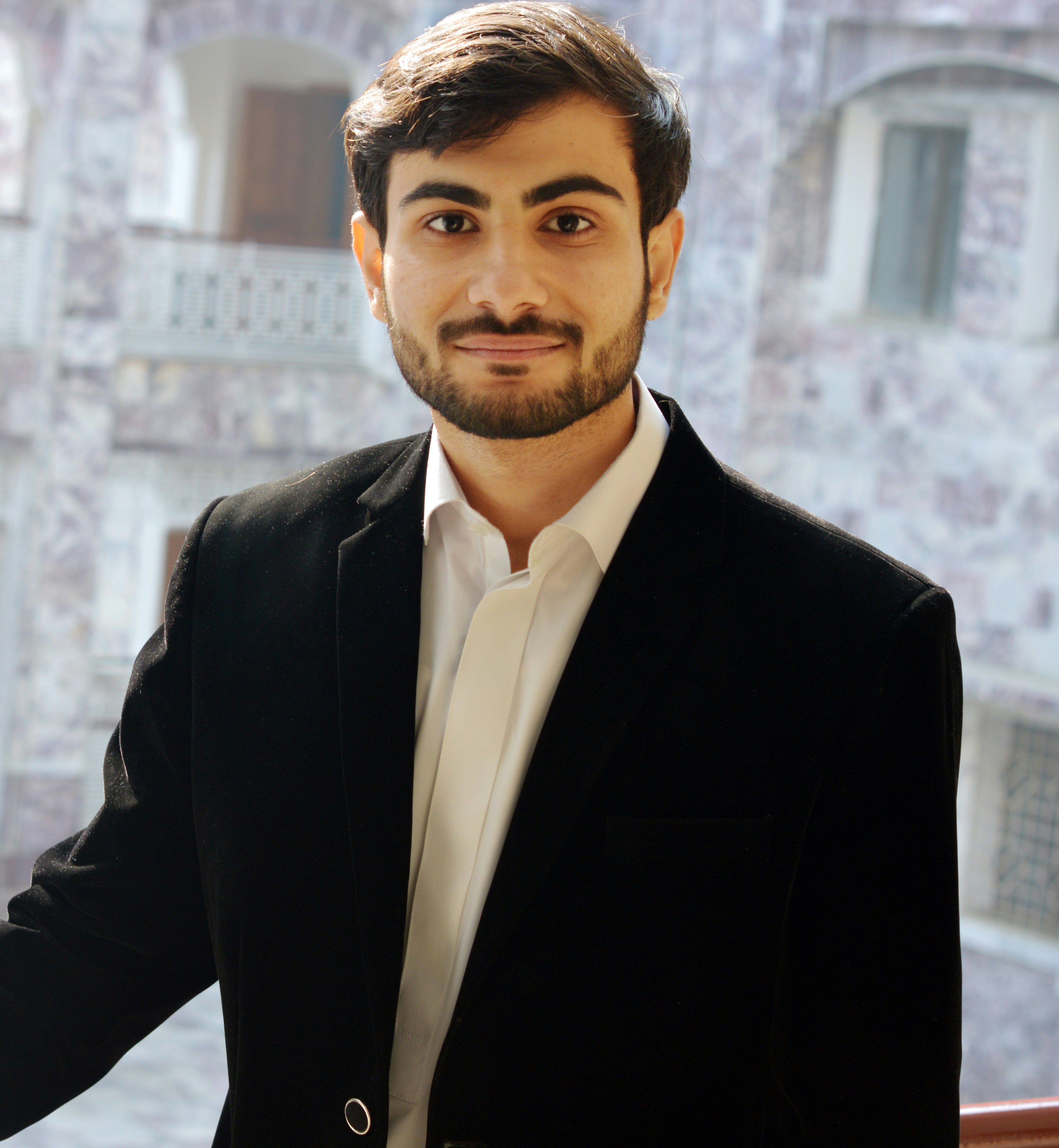 Professional man in business suit with confident smile