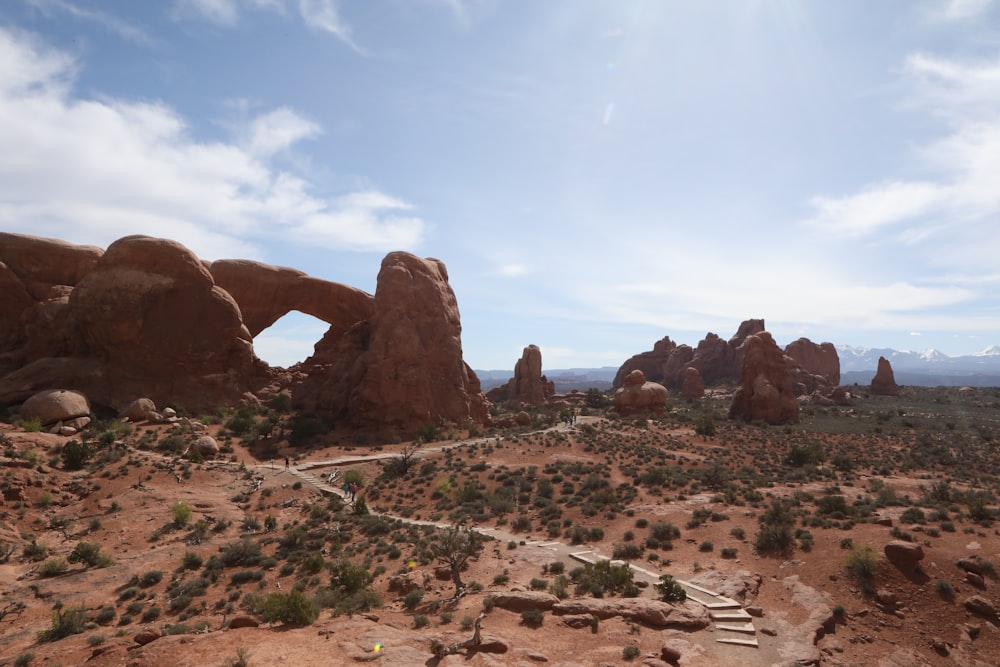 brown rock formation under blue sky during daytime