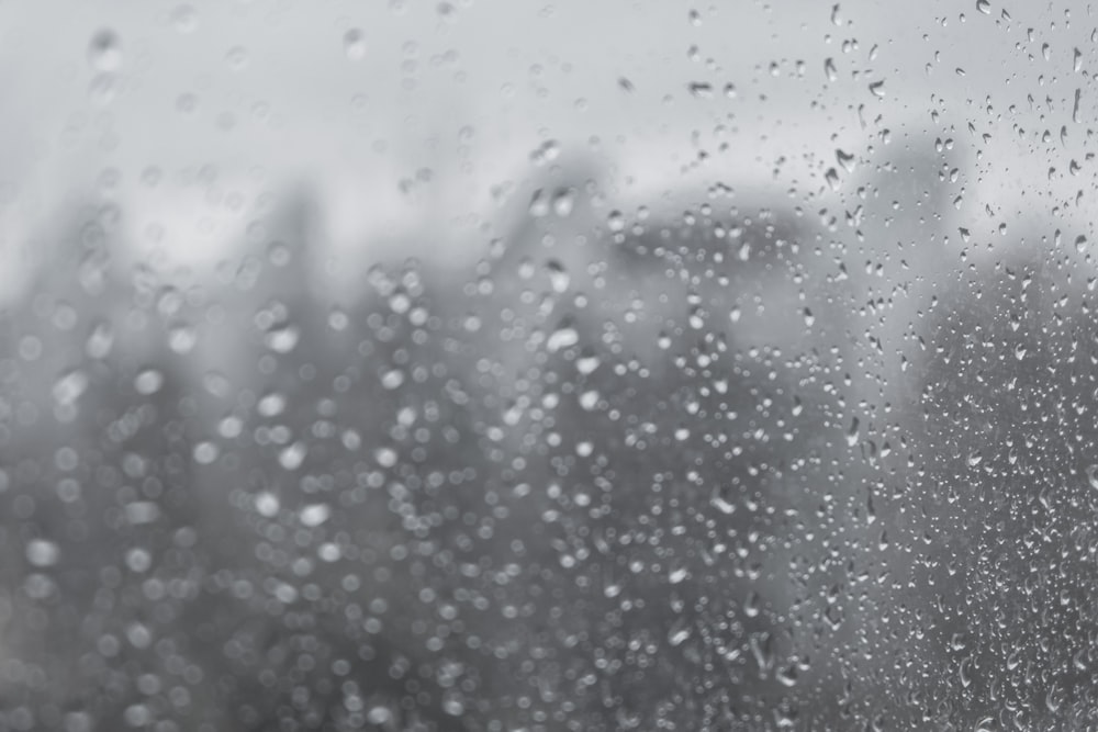 water droplets on clear glass