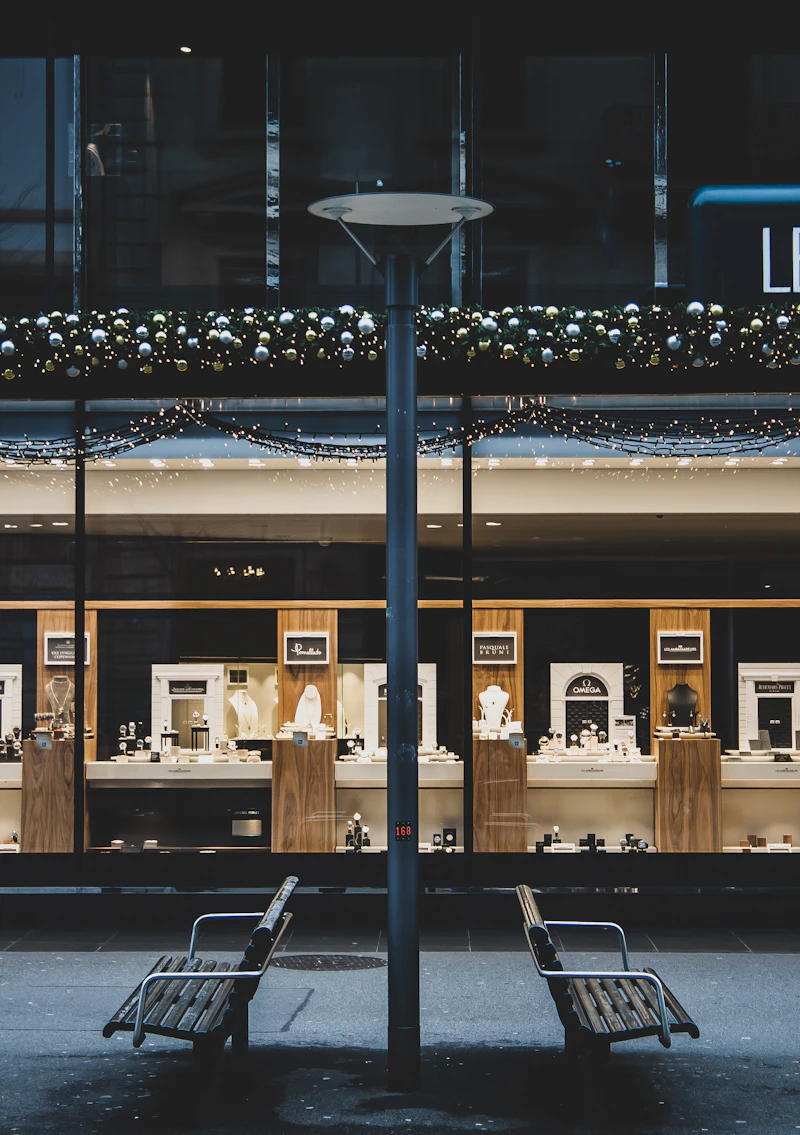 Jewellery display counter